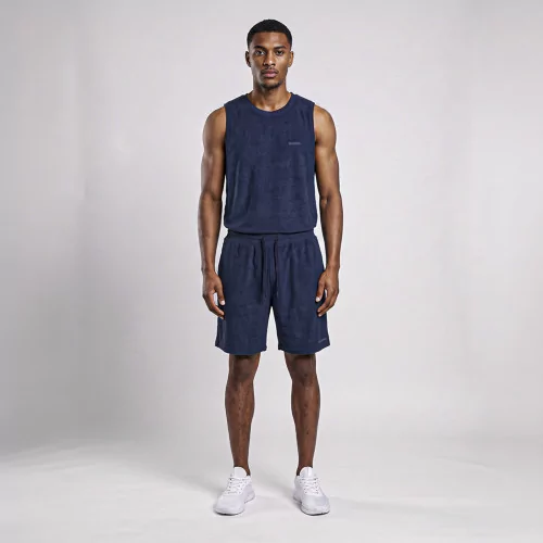 Men's Blue SIVA Shorts full body