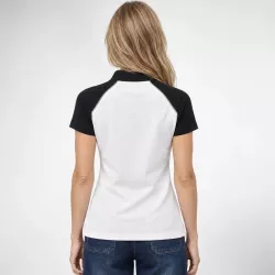 Leika Shade two-tone women’s UV-protective polo shirt – rear view